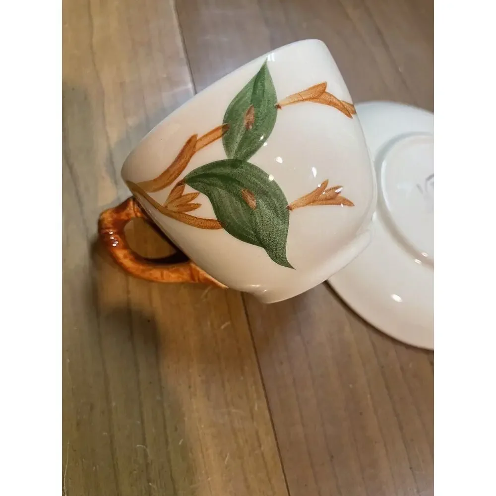 (1) Franciscan Apple Coffee/Teacup & Saucer‎ Vintage Cup Hand Painted